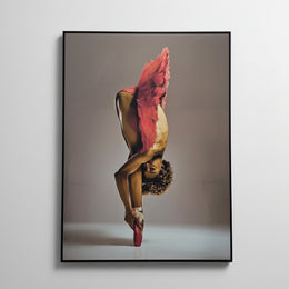 Striking Ballerina Precious Lanee Framed Canvas Photographic Art