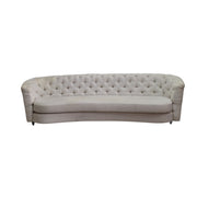 Light Beige Tufted Chesterfield Sofa