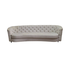 Light Beige Tufted Chesterfield Sofa