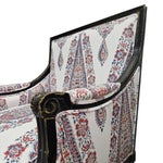 Classic French Bergère Armchair in Vibrant Paisley