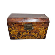 Heritage Chinese Hand Painted Solid Wood Miniature Storage Chest