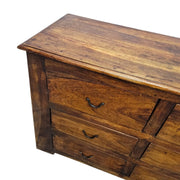 Rustic Solid Wood 6-Drawer Artisan Dresser