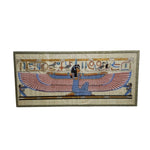 Framed Egyptian Goddess Isis Papyrus Painting Wall Artwork