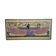 Framed Egyptian Goddess Isis Papyrus Painting Wall Artwork