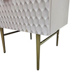 West Elm Audrey Mid-Century Style Geometric Light Pink Nightstand