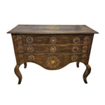 THE One Indian Baroque Brass Work Chest of Drawers Dresser