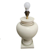 Refined Neo-Classical Style Off-White Urn Ceramic Table Lamp