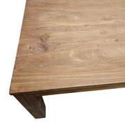 The Tuli Table: Handcrafted Solid Natural Teak Dining Centerpiece
