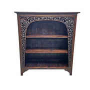 The Grand Mehrab Antique-Inspired Hand-Carved Teak Bookshelf