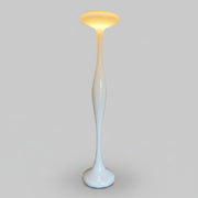 Kundalini E.T.A. Style White Glass Flared Floor Standing Lamp