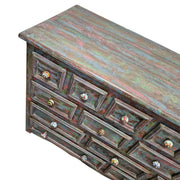 Artisanal Multi Drawer Upcycled Wooden Apothecary Chest