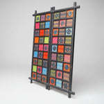 Marina Home Handcrafted Artisanal Wall Panel with Floral Iron Accents
