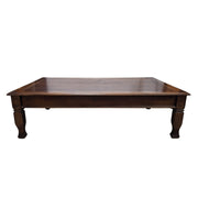 Dark Wood Rectangular Coffee Table