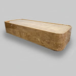 Marina Home Olive Ash Burl Block Coffee Table