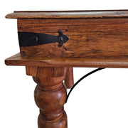 Classic Rustic Dining Table with Turned Legs