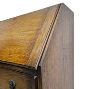 Vintage Charm Oak Bureau Slant-Front Writing Desk