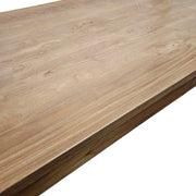 The Tuli Table: Handcrafted Solid Natural Teak Dining Centerpiece