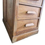 Mid-Century Double Pedestal Solid Oak Executive Desk