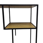 Modern Industrial Geometric Open Display Shelf