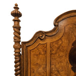 Grand Art Deco Four-Poster Bed with Sunburst Veneers