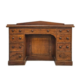 Antique 19th Century Pedestal Writing Desk