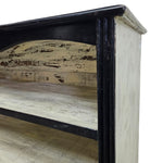 Lucky Furniture Industrial Black Distressed Wooden TV Media Unit