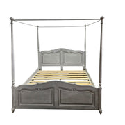 Marina Home Provincial Grey Four-Poster Canopy Bed
