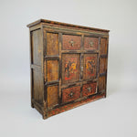 Antique Hand-Carved Oriental Cabinet with Phoenix Detailing