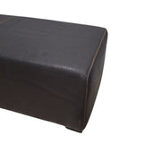 Modern Upholstered Bench with Vertical Stitching