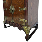 Joseon Style Brass-Mounted Elm Wood Multi-Drawer Storage Chest