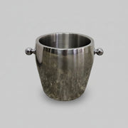 Vintage Chrome Double Walled Insulated Stainless Steel Ice Bucket