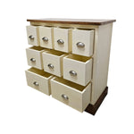 Rustic Apothecary-Style Nine-Drawer Multi-Storage Chest