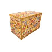 Vintage-Style Global Travel Decoupage Storage Trunk