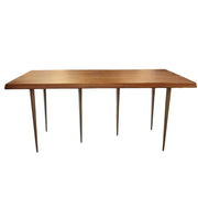 Sleek High Dining Table with Tapered Legs