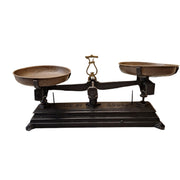 Vintage Cast Iron and Brass Apothecary Scales