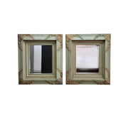 Bespoke Baroque Style Sage Green and Gilded Wall Mirror