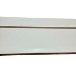 Bi-Colour Mid-Century Style Wooden Dining Table with White Laminate Top