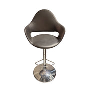 Black Scoop Bar Stool