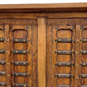 Hand-Carved Rustic Bar Counter