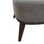 Single Seater Fabric Armchair with Ottoman