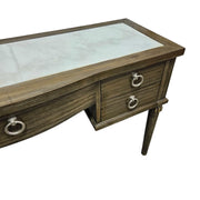 Home Center Classic Marble Top Lexington 5 Drawer Dressing Table