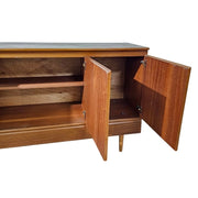 Mid-Century Modern Teak-Finished Long Sideboard