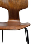 Fritz Hansen Model 3103 Vintage Teak Hammer Dining Chair