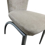 Contemporary High-Back Velvet Fabric Dining Chair