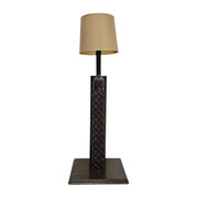 Sculptural Anglo-Indian Style Carved Jali Wood Table Lamp
