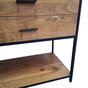 Loft Industrial Wood & Iron Storage Shelf