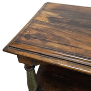 Rustic Two-Tier Hand-Finished Console Table