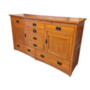 Extra-Long Farmhouse Buffet with Multi-Storage Drawers