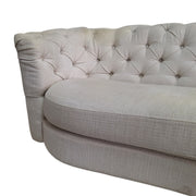 Light Beige Tufted Chesterfield Sofa