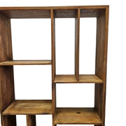 Marina Home Rustic Style Square Multi Compartment Wooden Wall Unit Shelf
